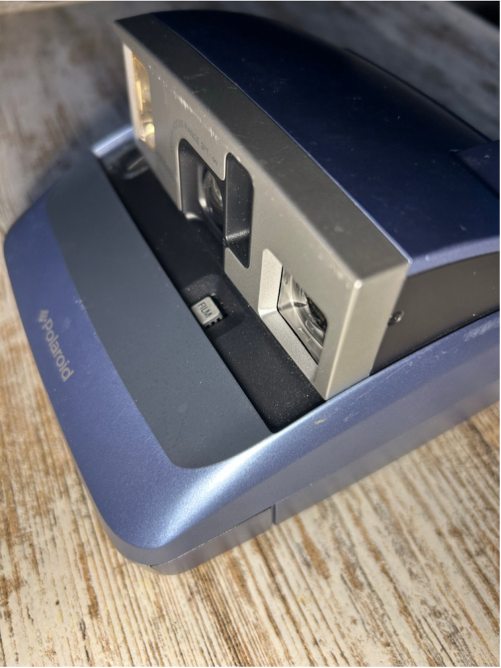 Polaroid One600 Instant Film Camera One Size Blue and Silver